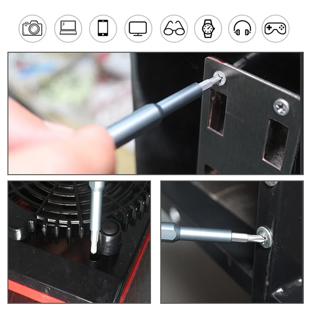 

63 In 1 Screwdriver Set Precision Magnetic Screw Driver Bits Torx Hex Bit Handle Mobile Phone Laptop Repair Screwdrive Kit Tools