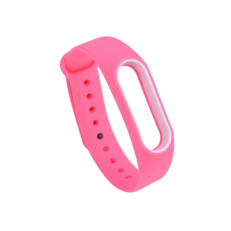 20 New Sport Watch Strap Adjustable Soft Silicone Belt TPU Wristband Bracelet for Xiaomi Mi Band 2 Smart Wristband Replacement - Color: 20