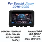 Автомагнитола 8G + 128G 8 core DSP 2 din Android 10,0, мультимедийный видеоплеер для Suzuki Jimny JB64 2018 - 2020 carplay