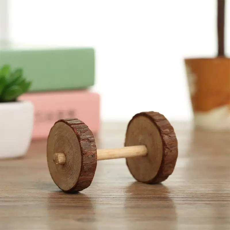 Плетеный абажур из натурального дерева молярная жевать игрушка для кроликов