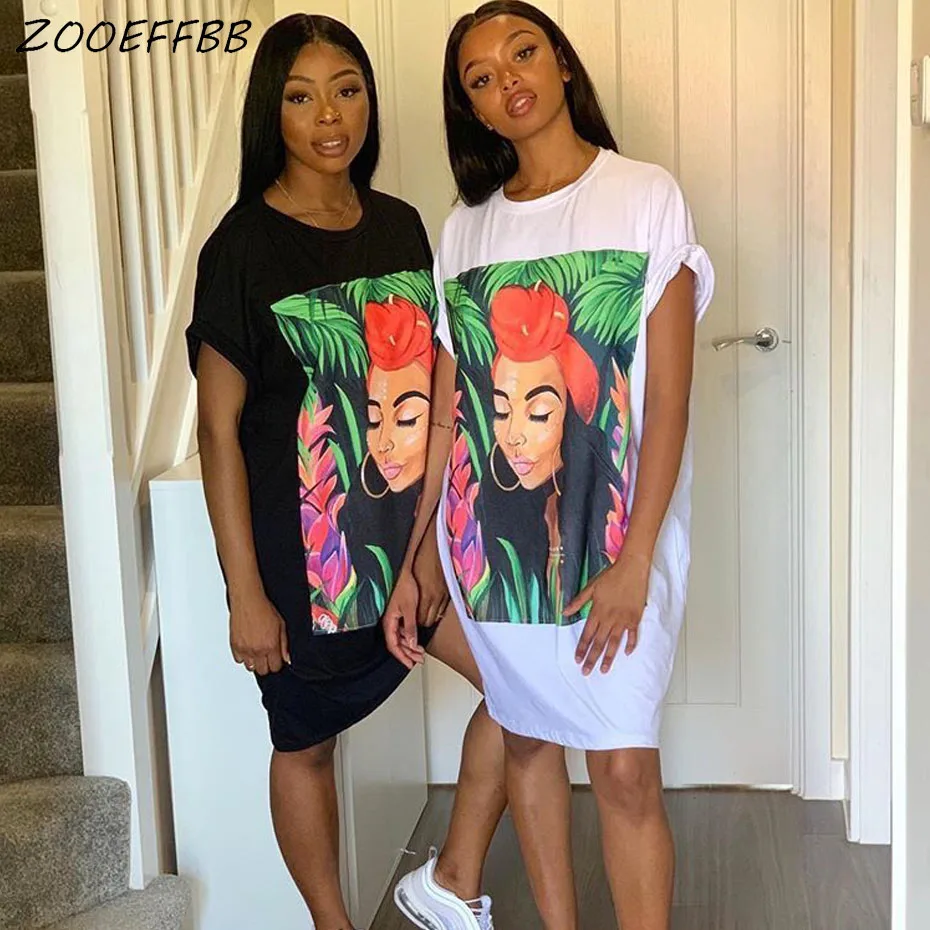 ZKYZWX футболка с коротким рукавом платье женская одежда Vestido плюс размер осеннее черное белое хлопок большие