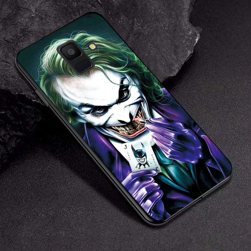 Для samsung Galaxy A6 plus чехол-накладка A8 plus Venom Joker черный чехол ТПУ для samsung A9 A7 A750 Железный человек бампер - Цвет: TPUBLK661