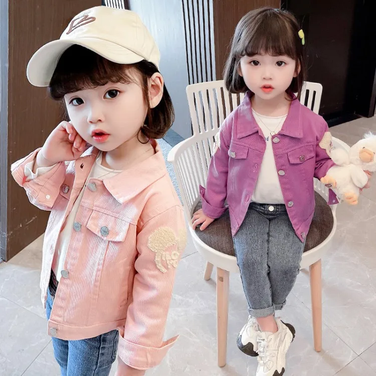 Дешевая рекламная весенняя куртка для маленьких девочек детские пальто детской