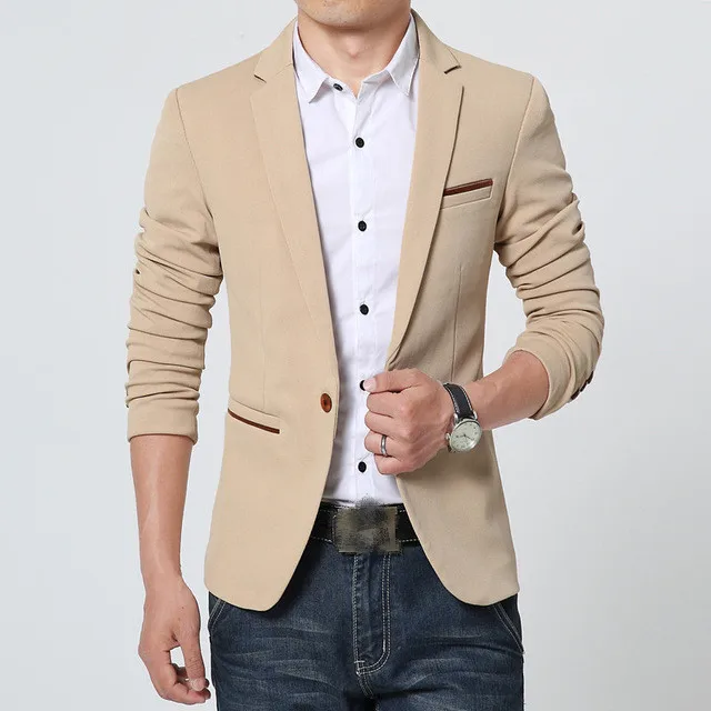

2021 New Arrival Luxury Men Blazer New Spring Fashion Brand Slim Fit Men Suit Terno Masculino Blazers Men
