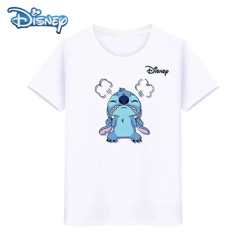 

Disney 2021 Stitch Little monster T-shirt short sleeve Harajuku graphic shirts oversized cartoon printed T-shirt