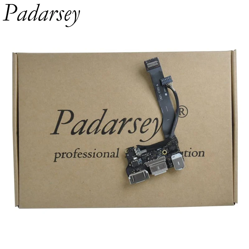 Padarsey DC-in Power Jack I/O Board with USB Audio MagSafe 2 Flex Cable Compatible for MacBook Air 13  A1466 MD760 820-3455-A