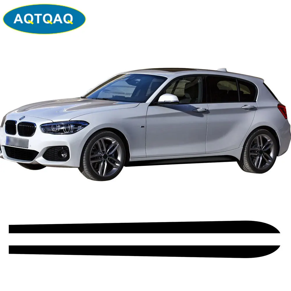 

Наклейки на боковую юбку автомобиля, виниловые наклейки на боковую дверь, для BMW порог дверь, 1 пара