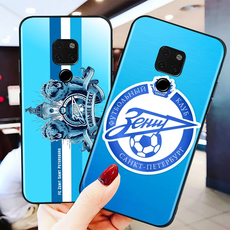 

Zenit St. Petersburg For Huawei Mate 10 20 20X(5G) 30 40 40RS Nova5i PRO Lite Plus Black Soft Phone Case