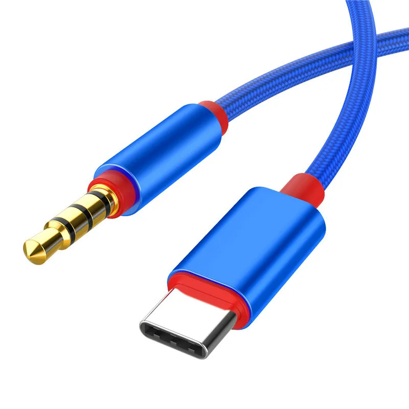 Аудиокабели USB Type C для автомобиля AUX разъем 3 5 мм Женский кабель динамика
