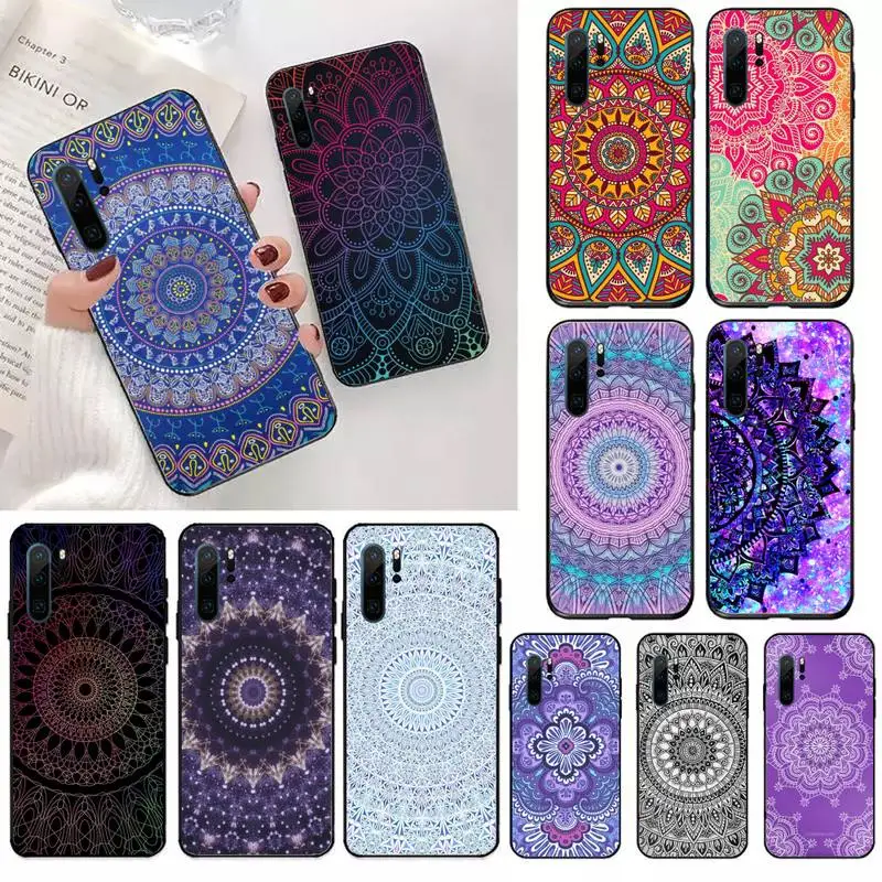

Mandala art pattern Phone Case For Huawei honor Mate 10 20 30 40 i 9 8 pro x Lite P smart 2019 nova 5t