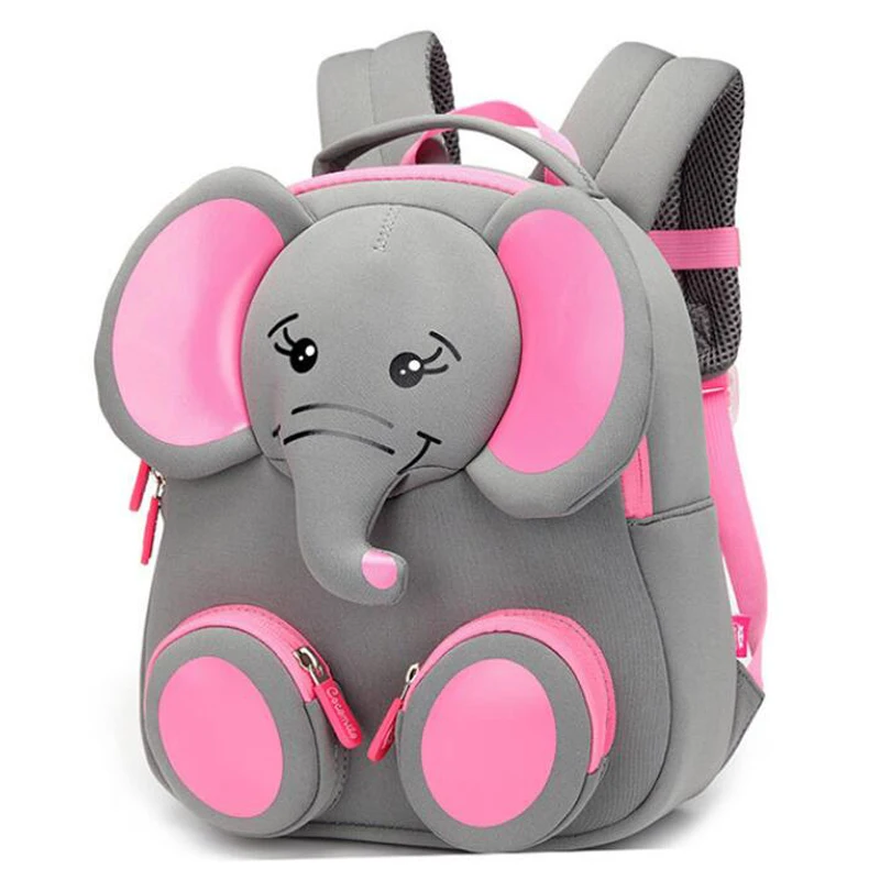New Fashion Children School Bags for Girls Boy 3D Elephant Design Student School Backpack Kids Bag Tourism Rucksack