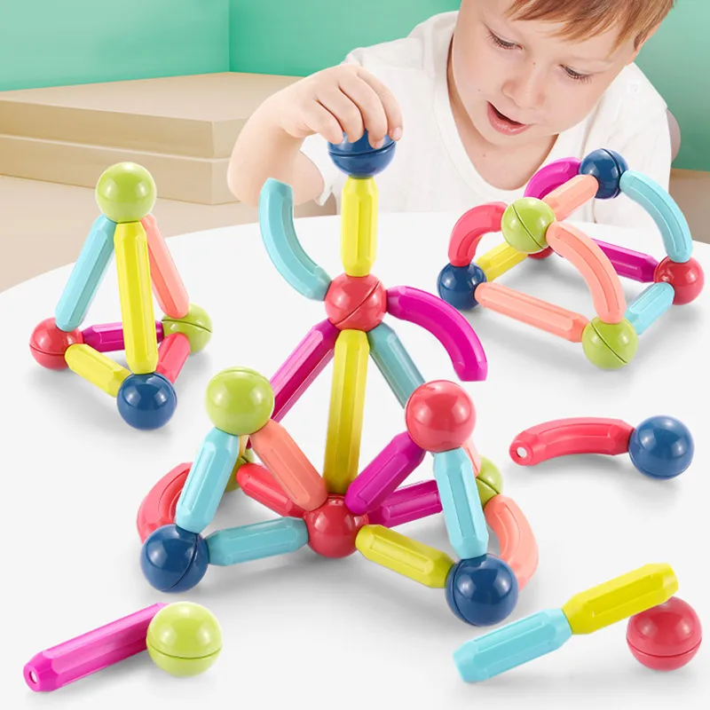 

Magnetic Beads Building Blocks for Kids 2 to 4 Years