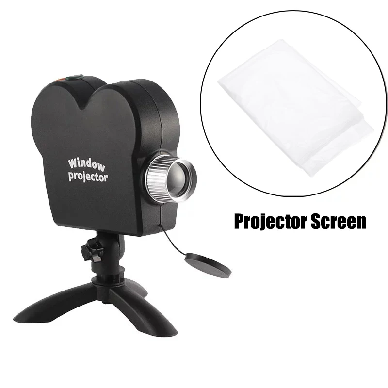 Movie Foldable Display Cloth Window Projector Screen Christmas Halloween Projection Light Curtain Film 1.8*1.2m | Электроника