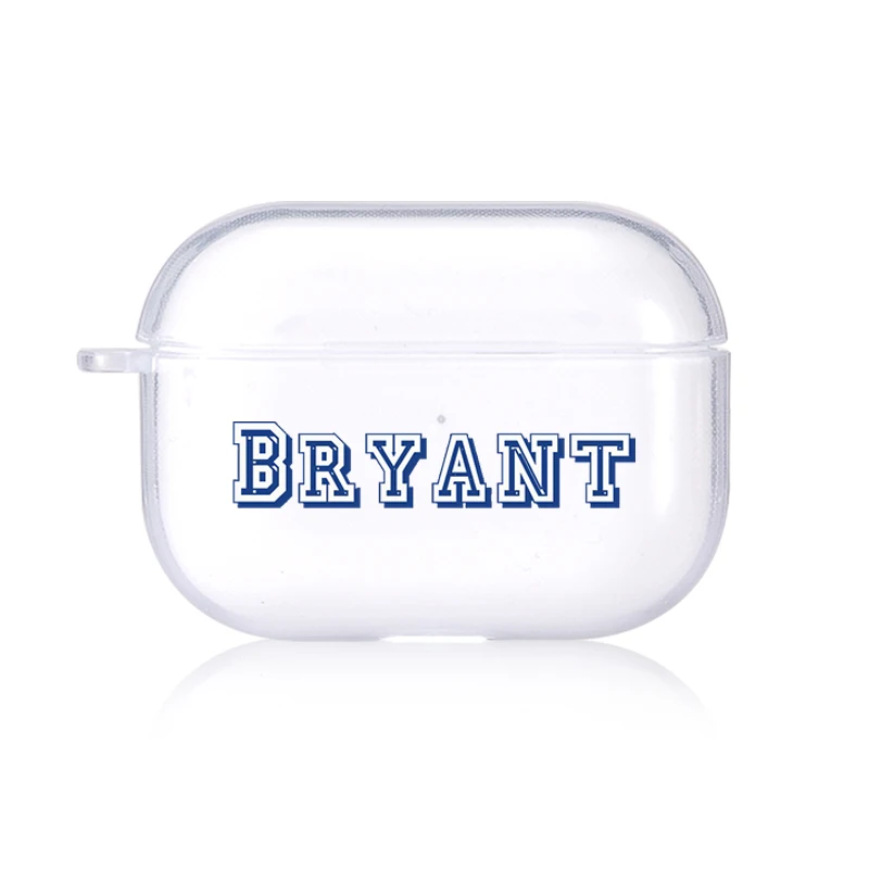 

Kobe Bryant Case for Airpods Pro Case Black Mamba Earphone Cover Soft Silicone Transparent Case for Apple Air Pods Charging Box