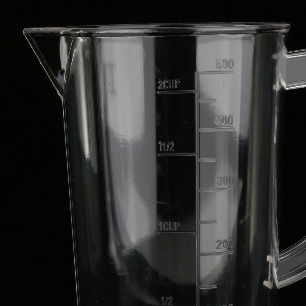 

500ml Acrylic Clear Graduated Measuring Cup Jug Milk Picther with Handle