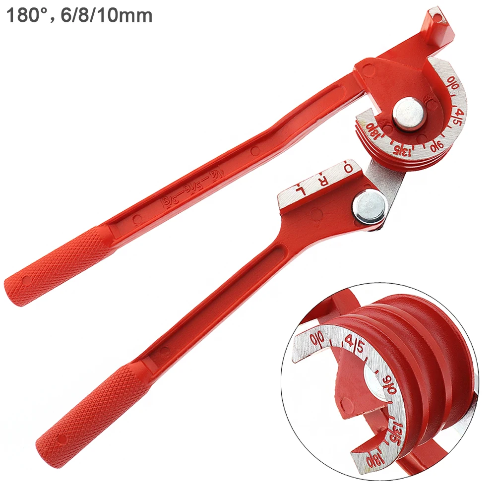 3 In 1 180 Degree 6mm 8mm 10mm Pipe Tube Bender Copper Air Conditioning Manual Elbow Tool | Инструменты