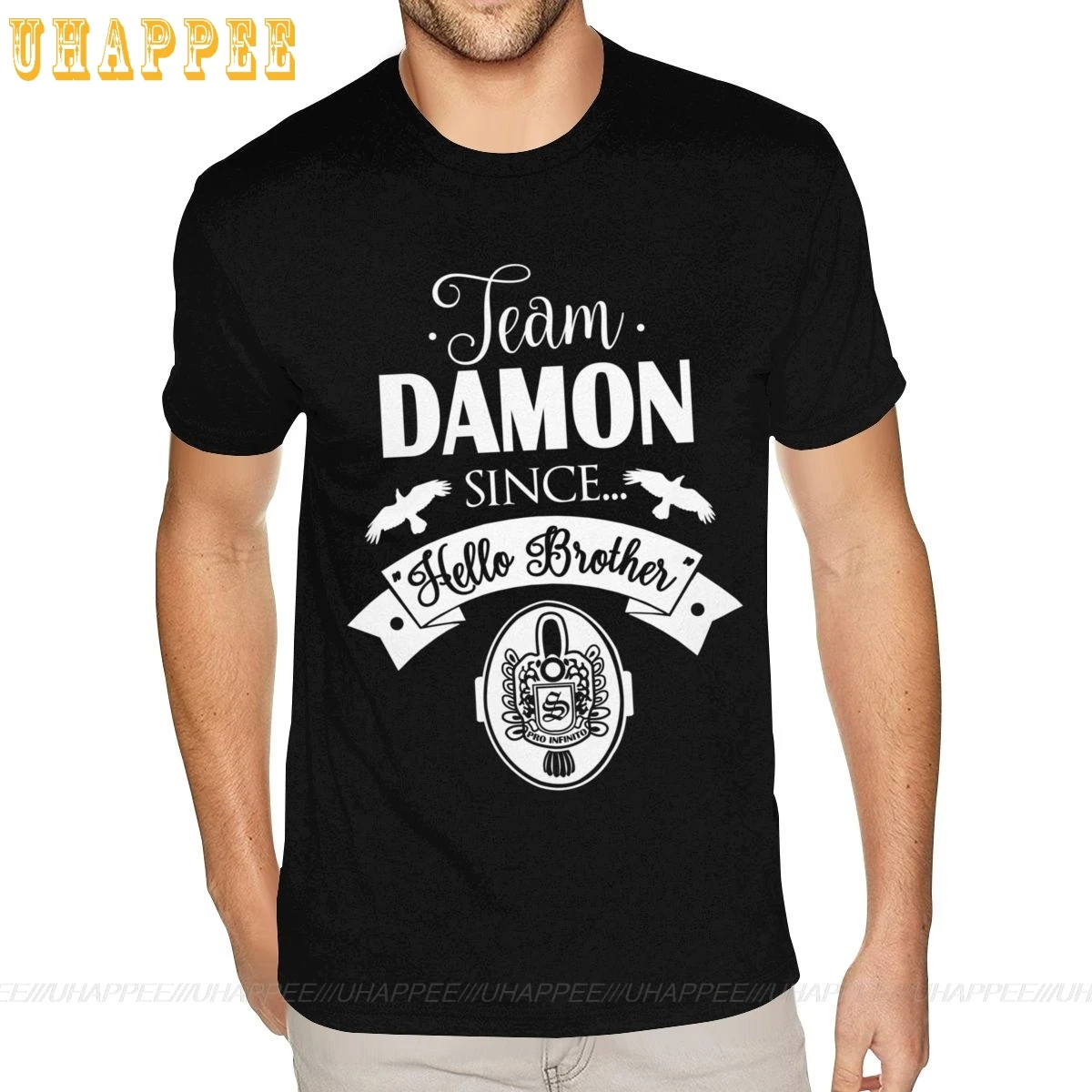 Дневники вампира Деймон Сальваторе футболки рубашки Молодежные корейские