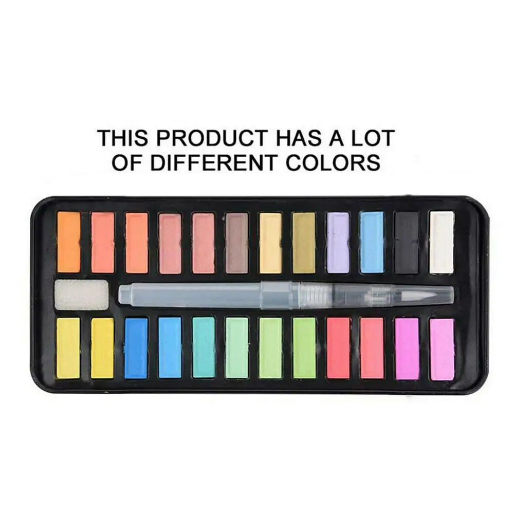 Профессиональная фотография акварельный пигмент с кисточкой для воды ручка в