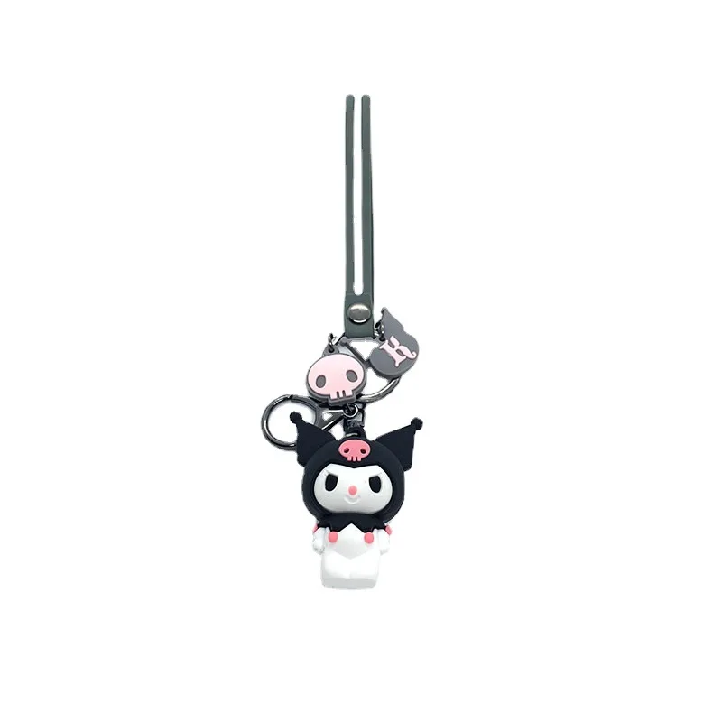 Kawaii Sanrioed HelloKt Mymelody Kuromi Cinnamoroll Purin японский персонаж аниме брелок на рюкзак |