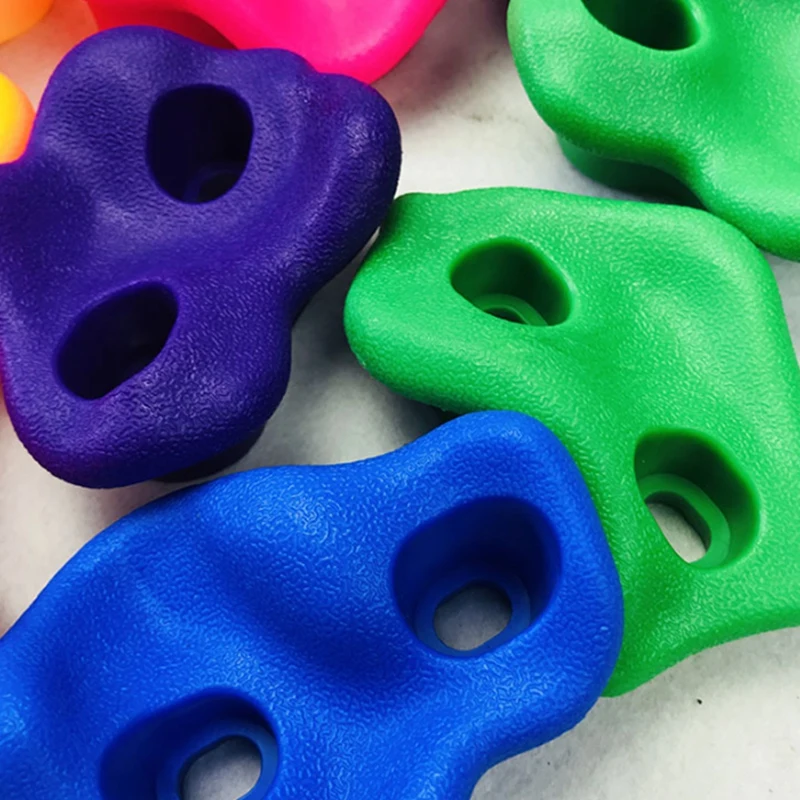 

12Pcs Ran Color Children Rock Climbing Holds Indoor Outdoor Kids Playground Build Climbing Accessories