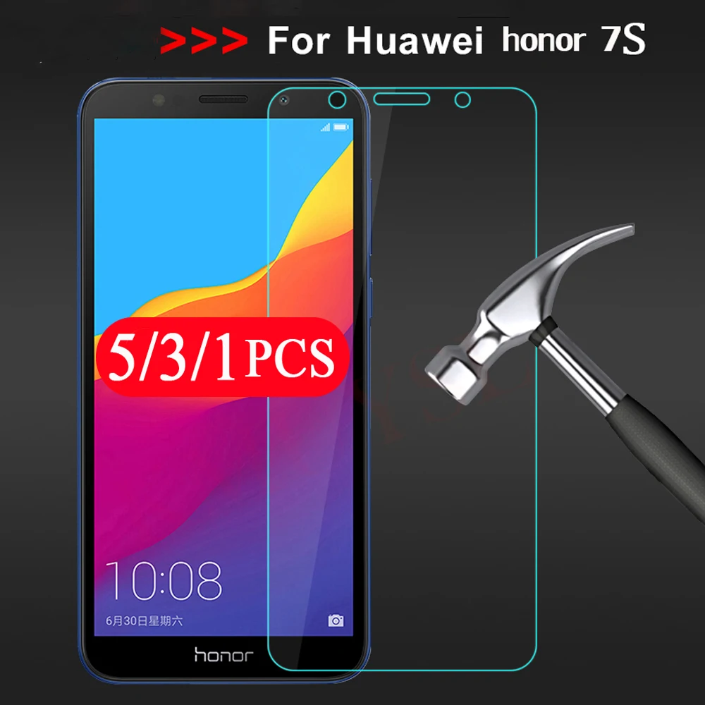 

5/3/1Pcs tempered glass for huawei honor 7A 7C pro protective film honor 7S 7X on the glass smartphone phone screen protector