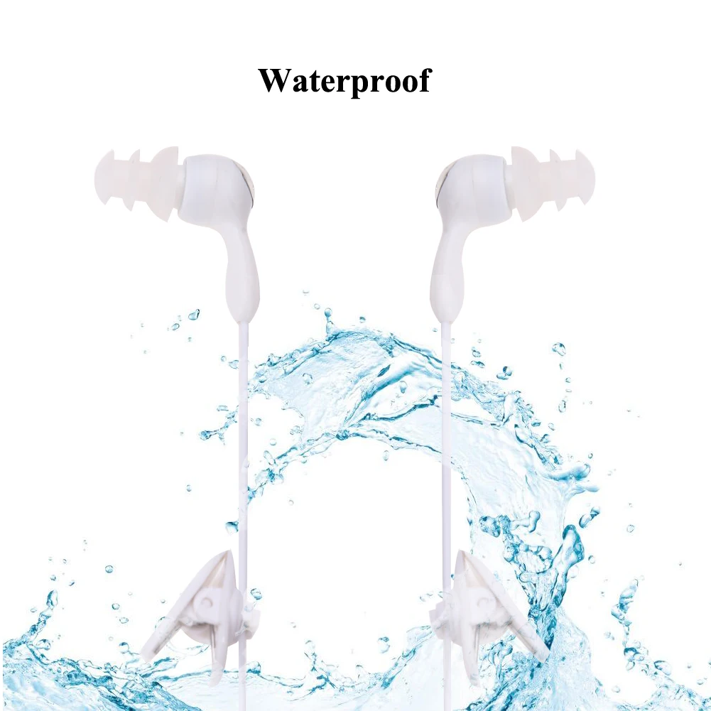 3 5 мм спортивные наушники вкладыши для плавания водонепроницаемые iPhone MP3