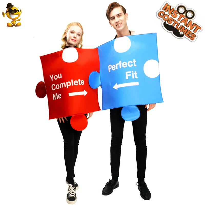 Пазл для взрослых и Пар Унисекс костюм косплея наряд вечеринки забавная Милая