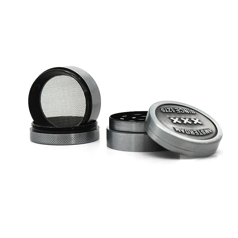 Metal Smoke Grinder Amsterdam 4-layer Manual Weed Accessories | Дом и сад