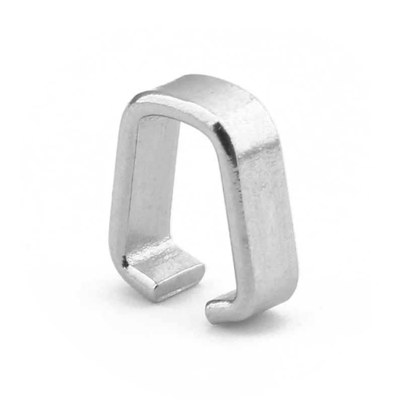 100pcs Stainless Steel  Clips Pinch Bail Clasps Buckle Patterned Necklace Hook Connector For DIY Jewelry Making Accessories