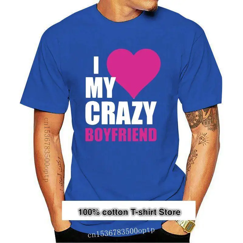 

Camiseta a игра «Я люблю своего безумного парня» для пареи, подарок санталин, Idea Soulmate