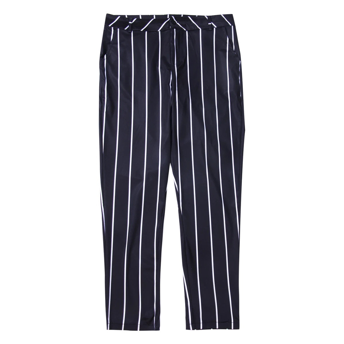 

Vertical Stripes Casual Pants Man Spring Autumn Slim Fit Skinny Striped Pants Business Formal Suit Pants Slacks Trousers