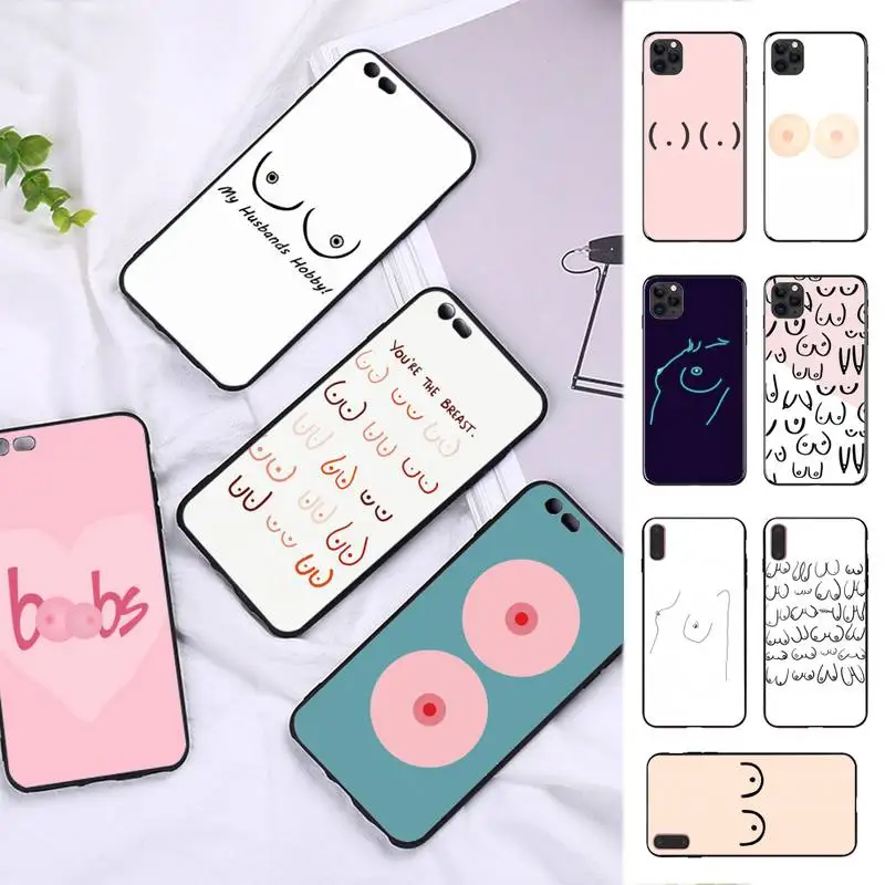 

Boobs Art Print Phone Case for iPhone 13 8 7 6 6S Plus X 5S SE 2020 XR 11 12 pro XS MAX