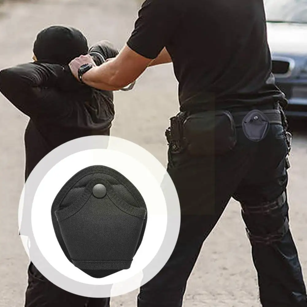 

Small Pocket Universal Tactical Handcuff Case Police Accessories Open Pocket Loop Waist Top Belt Case Handcuffs Shackles Po C2O8