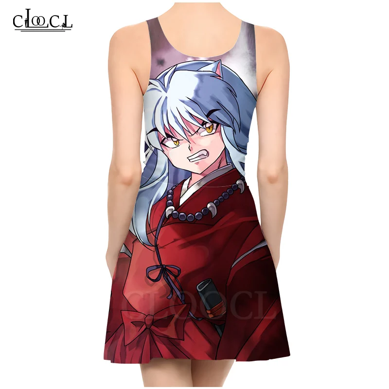 CLOOCL японское аниме инуяся 3D принт женское повседневное Модное Новое сексуальное