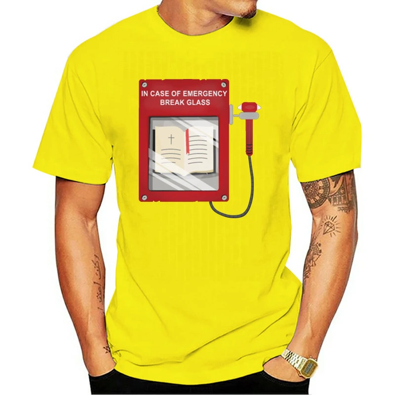 

Printed Funny Emergency Bible For Christians And Jesus Men's T-Shirt T Shirt Tee Shirt Costume Cotton Summer 2020 Design Tops