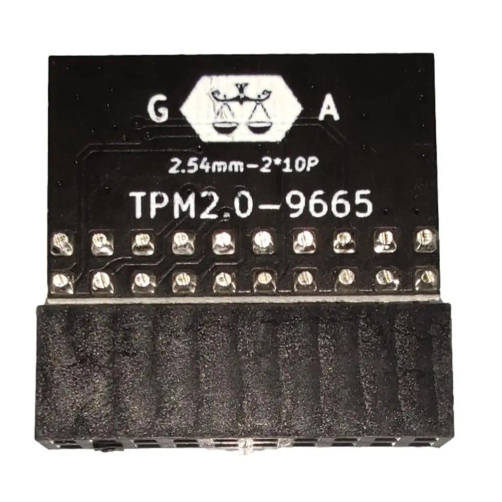 Защитный модуль 20pin для ASUS TPM-L R2.0/Gigabyte GC-TPM2.0 совместимый с Trust платформы 20-pin 20-1 |