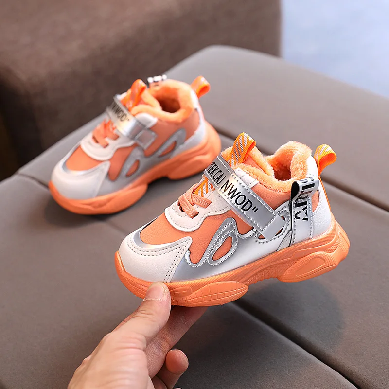 

Kids Shoes Warm Sport Sneakers Boys Girls Winter Thicken Non-slip Casual cotton Shoes Snow Boots Mixed Color SSS061