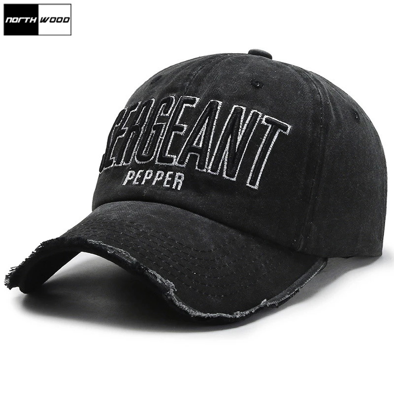 Бейсболка унисекс NORTHWOOD Модная хлопковая кепка с промытой надписью летняя для