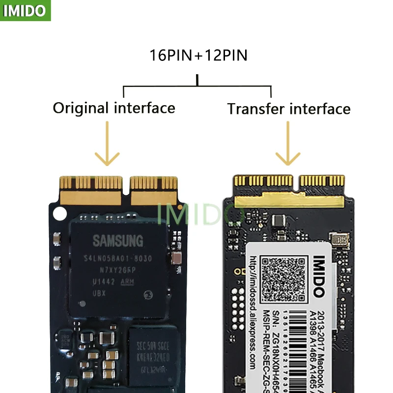 256 ГБ 512 SSD для 2014 2015 2017 Macbook Air A1465 A1466 Pro Retina A1502 A1398 1 ТБ Гб жесткий диск твердотельный