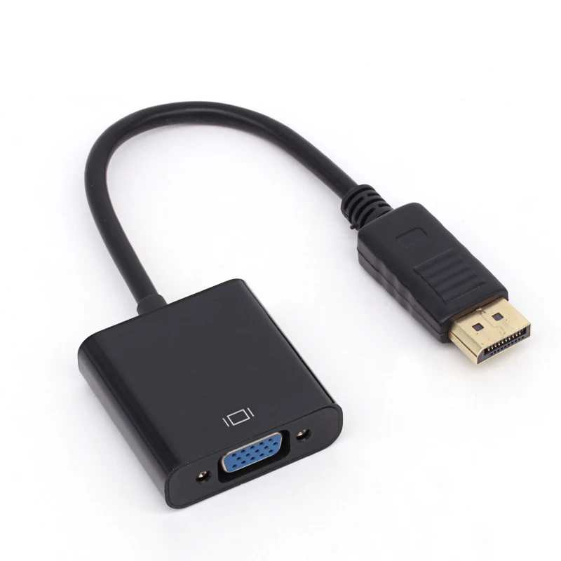 6 шт. DP to VGA Кабель переходник Male DisplayPort Женский кабель адаптер конвертер для