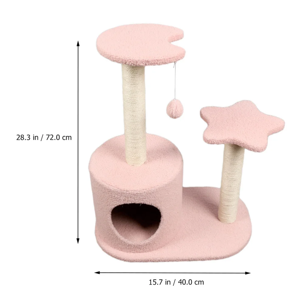 

Cat Climbing Frame Sisal Kitten Climbing Frame Pleasing Cat Nest Pet Supplies