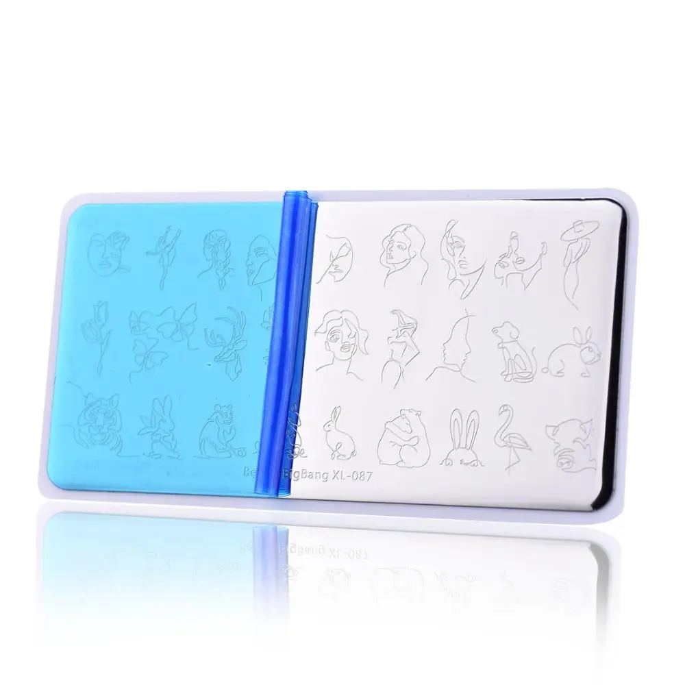 BEAUTYBIGBANG 6*12cm Nail Stamping Plates Template Flower Animal Pattern Stamp Art Image | Красота и здоровье