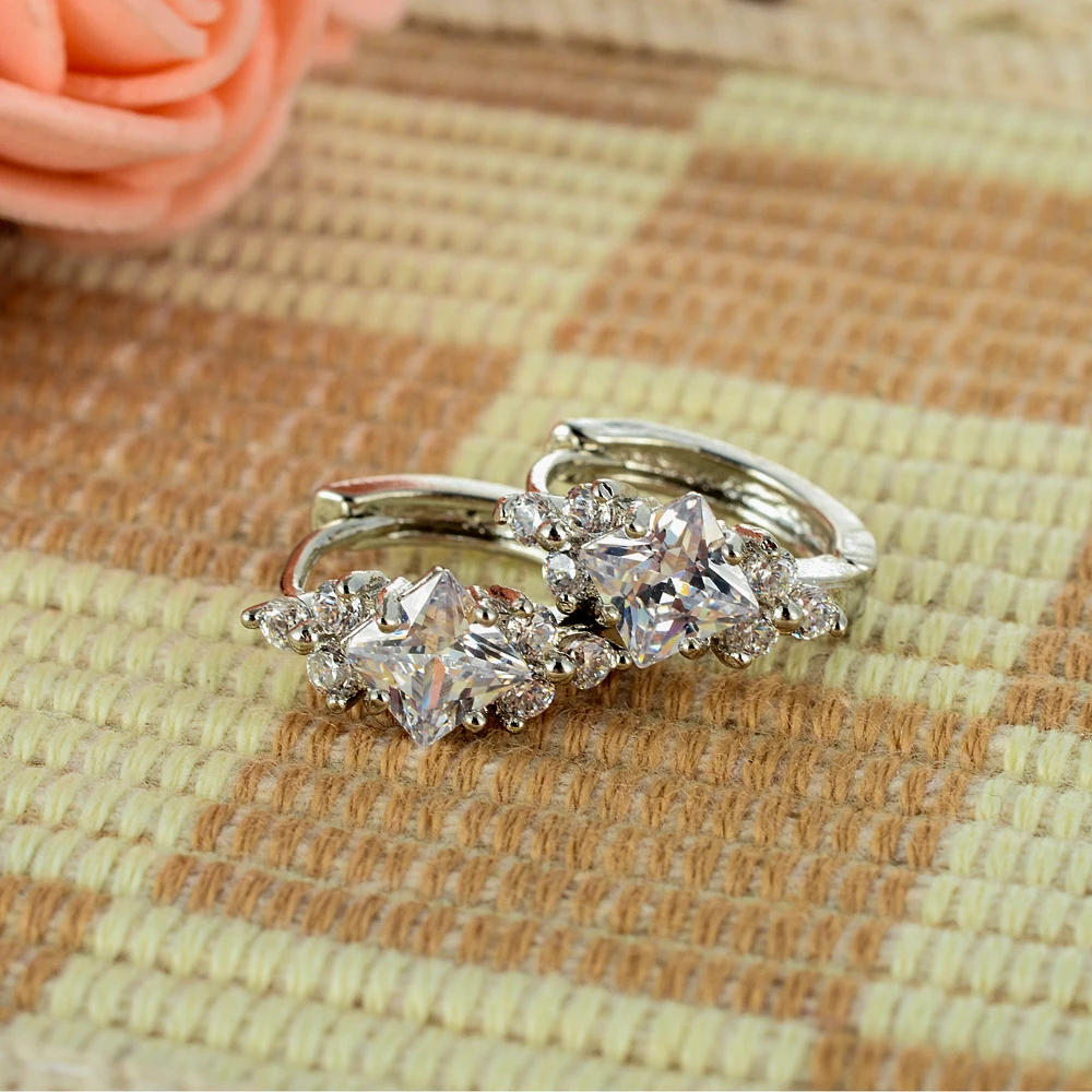 Элегантные женские круглые серьги кольца с кристаллами роскошные свадебные