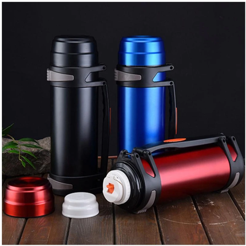 Термос из нержавеющей стали высокой емкости модная уличная Автомобильная