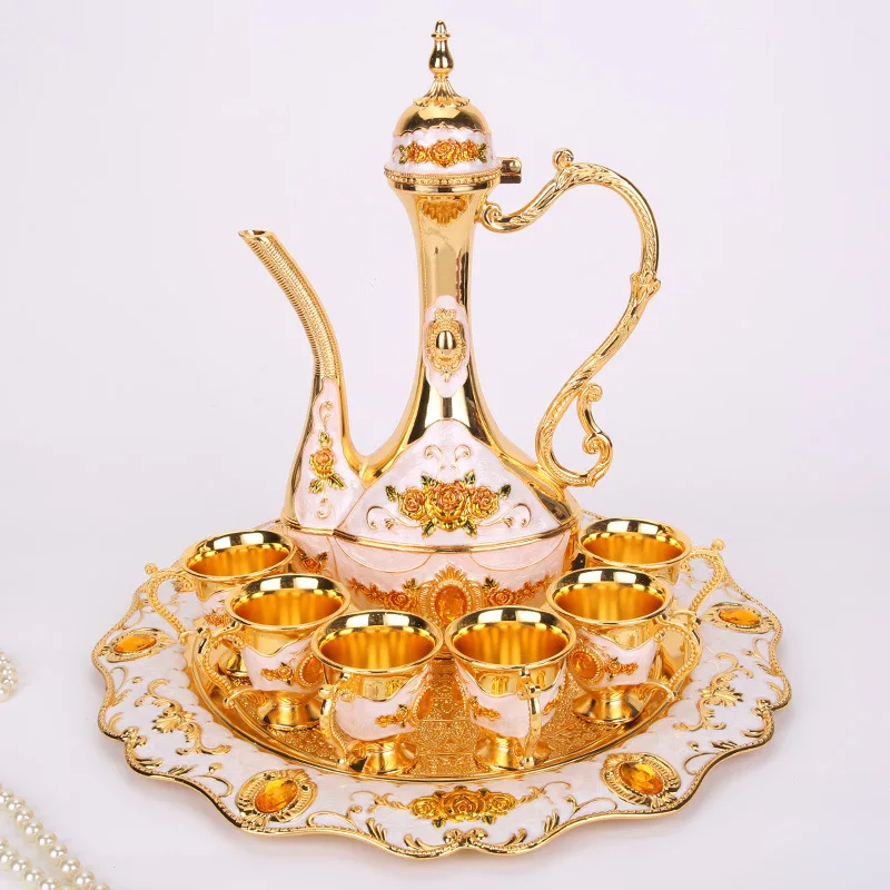 

Набор бокалов для вина из Европейского сплава, набор из 8 бокалов для белого вина из золотого сплава, русский Набор бокалов для вина