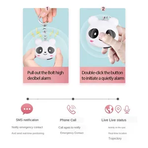 Cute Panda Anti-lost Keychain Bluetooth Key Finder Device Mobile Phone
Lost Alarm Bi-Directional Finder Smart Tag GPS Tracker
