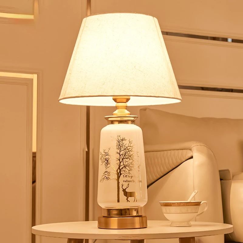 

Yilu Has Your Nordic Simple Modern Romantic Ceramic Desk Lamp For The Wedding Decorative Desk Lamp Bedside Lamp Bedroom Light