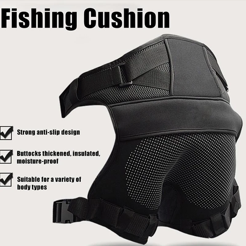 

Fishing Cushion Fishing Seat Adjustable Soft Ultra-light Anti-slip Hip Pad Sea Breathable Rock Fishing Clothes