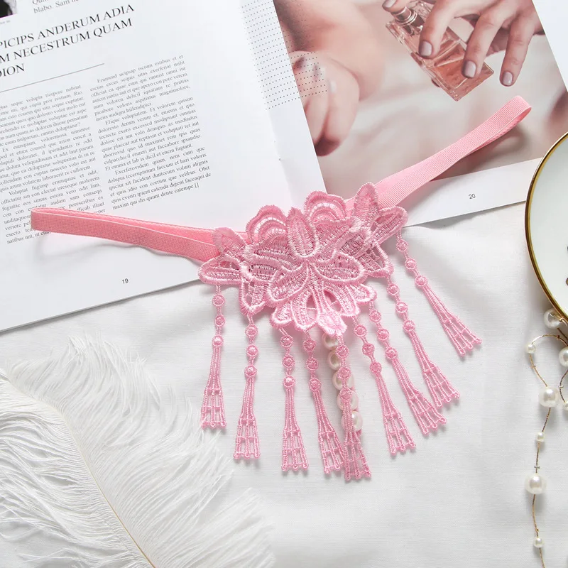 Модные кружевные трусики с открытой промежностью сексуальные бандажные