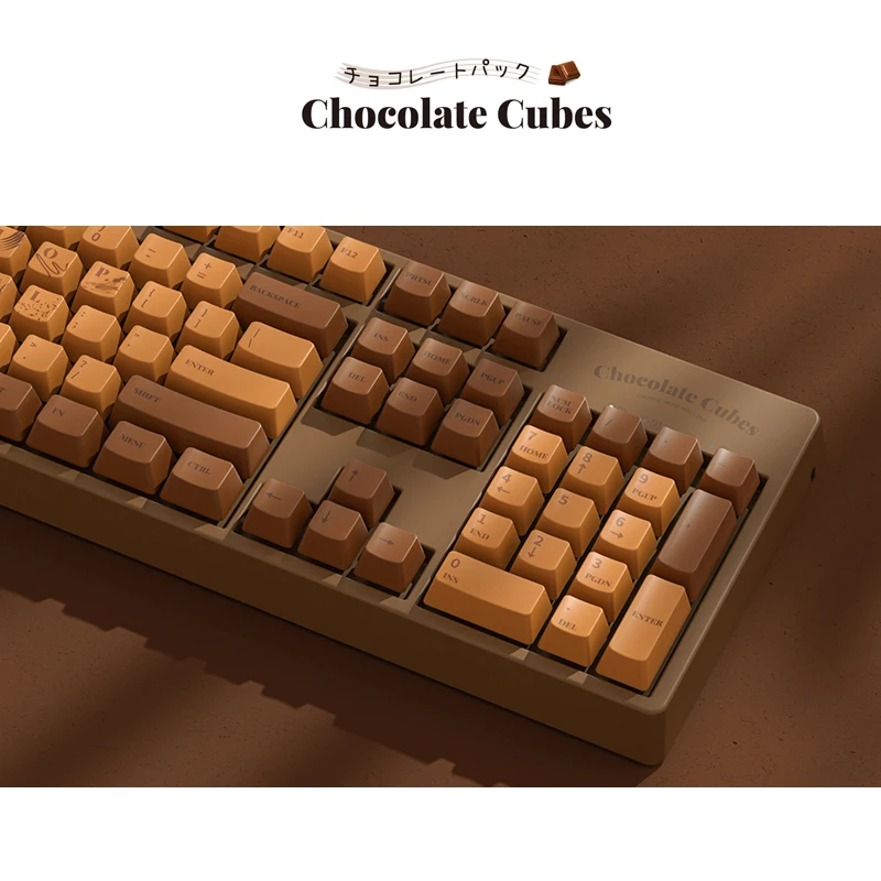 AJAZZ Gaming Keyboard with Res/Green CHERRY Mechanical Switch 104 Keys Chocolate Mechanical Keyboard for Notebook PC
